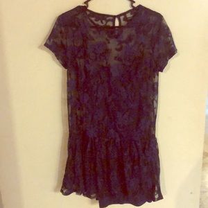 Navy blue flows dress